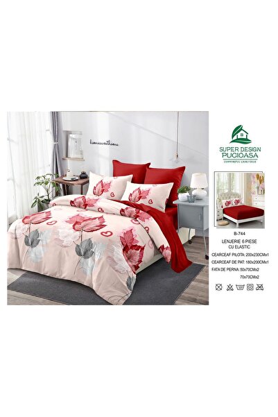 ANATOLIATEKSTILE 6-piece Duvet Cover Set – Complete set of fine Cotton and St...