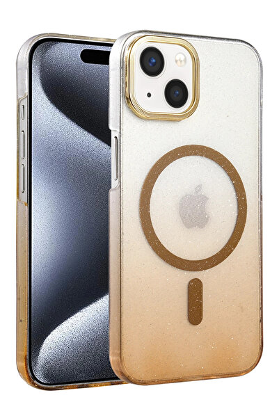 NewFace غطاء STOROZAL اللامع لهاتف iPhone 14 - (215825) تيتانيوم صحراوي