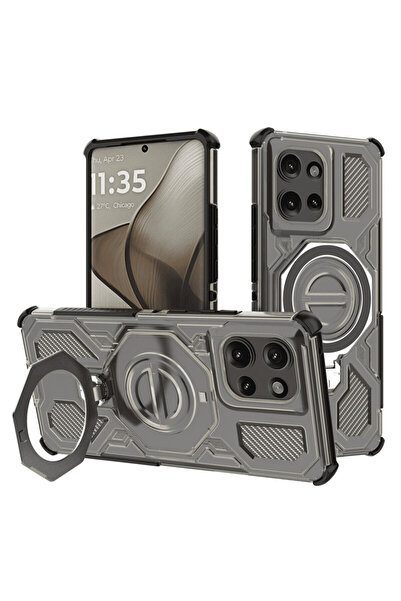 Techsuit Motorola Edge 50 Carbon Shield PRO, καπνιστό