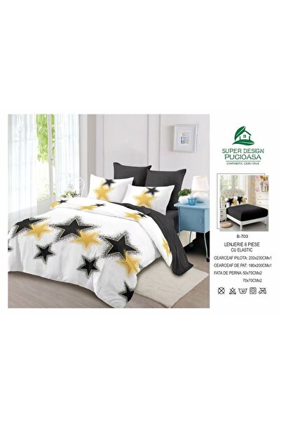 ANATOLIATEKSTILE 6-piece Duvet Cover Set – Complete set of fine Cotton and St...