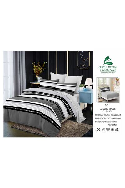 ANATOLIATEKSTILE 6-piece Duvet Cover Set – Complete set of fine Cotton and St...