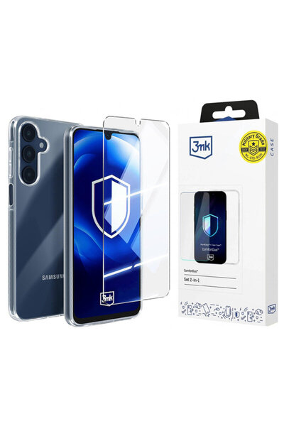 3MK [Γυάλινη μεμβράνη + θήκη] Samsung Galaxy A16 4G ComfortDuo, διαφανές