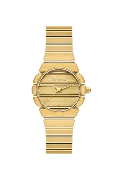 Freelook ساعة شارمانت الذهبية المصنوعة من الفولاذ المقاوم للصدأ للنساء FL.1.1...