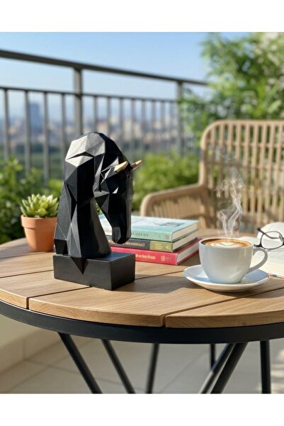 Mirsa Global Suport decorativ pentru cărți, figurină cubidă cal