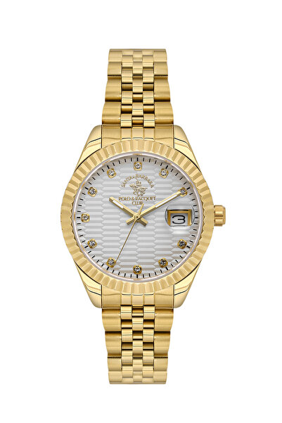 Santa Barbara Polo & Racquet Club Gold Stainless Steel Watch for Women SB.1.1...