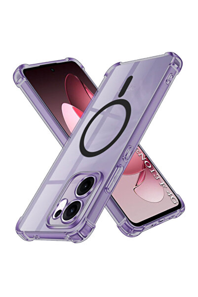 Techsuit Oppo Reno 13 F 4G, husă din silicon transparent, rezistentă la șocur...