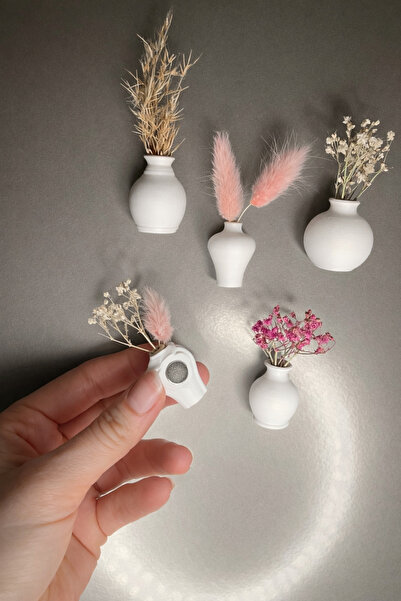 volessia 5’Li Mini Dekoratif Vazo Buzdolabı Magneti,Magnet.Buzdolabı süsü,vazo.