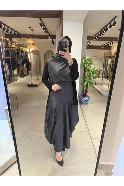 HİLAL OĞUZKAN Hilal Oğuzkan- Bombeli Şalvar Etek Bluz Takım