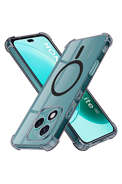 Techsuit Carcasa Honor 400 Lite, rezistentă la șocuri, din silicon transparen...