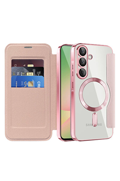 Techsuit Husă tip carte SmartMag pentru Samsung Galaxy A56 5G, roz