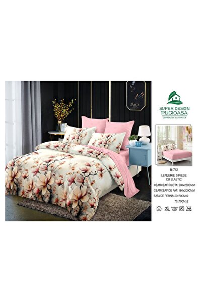 ANATOLIATEKSTILE 6-piece Duvet Cover Set – Complete set of fine Cotton and St...