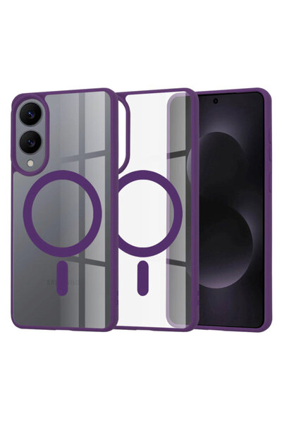 Techsuit Carcasă MagSafe Pro pentru Samsung Galaxy S25 Edge, violet