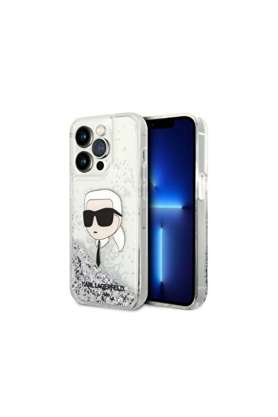 Karl Lagerfeld Carcasă rigidă pentru iPhone 14 Pro Max cu sclipici, Karl Head...