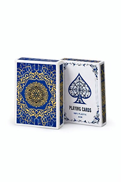 Weather Forecast Blue Jumbo Size Pvc Plastic Waterproof Playing Cards Poker P...
