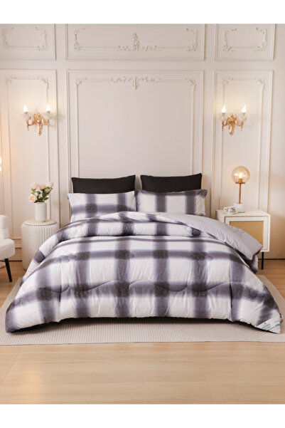Donetella 6-Pcs King Comforter Set 260x240 cm | Soft Reversible | Brushed Mic...