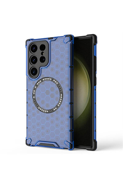 Techsuit Carcasă transparentă pentru Samsung Galaxy S24 Ultra, tip honeycomb ...