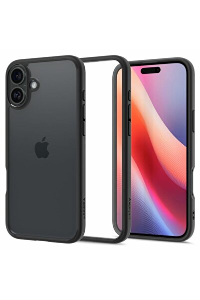 Spigen Carcasă Ultra Hybrid pentru iPhone 16 Plus, Neagră