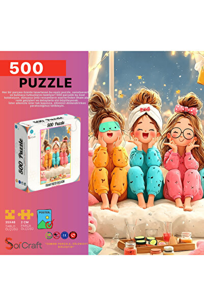 Soi Craft 500 Parça Puzzle Pijama Partisi Başlasın