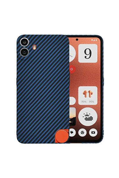 Techsuit Carcasă din fibră de carbonită Nothing CMF Phone 1, cian