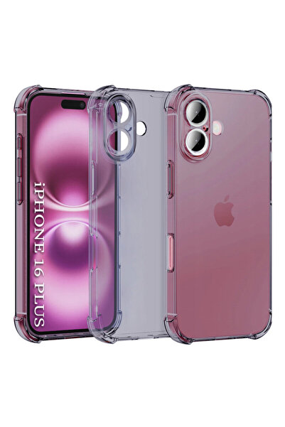 Techsuit Θήκη σιλικόνης από διαφανή αντικραδασμική προστασία για iPhone 16 Plus