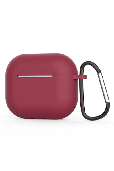 Techsuit AirPods 4 Silicone Case, burgundy