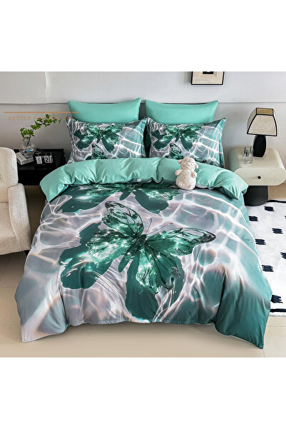 FIONNA.RO Finet Duvet Cover Set 6 Pieces With 5D Stretchy - Butterflies In Water