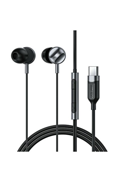 Acefast Căști intraauriculare Type-C cu microfon HD L6, 1,2 m, negre