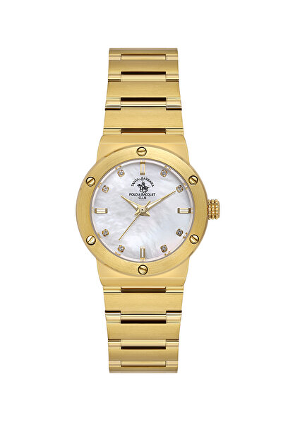 Santa Barbara Polo & Racquet Club Unique Gold Stainless Steel Watch for Women...