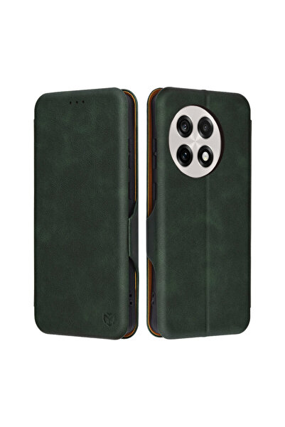 Techsuit Portofel Plus cu protecție 360° pentru OnePlus 13R, verde