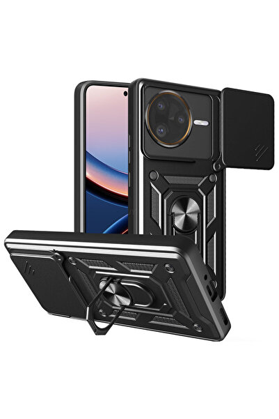 Techsuit Θήκη προστασίας κάμερας Xiaomi Poco F7 Ultra σειρά CamShield, μαύρη