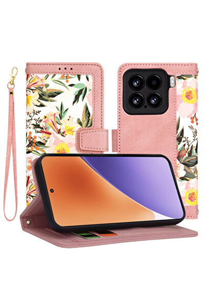 Techsuit Εξατομικευμένη θήκη για κορίτσια Xiaomi 15 FlipCraft, ροζ