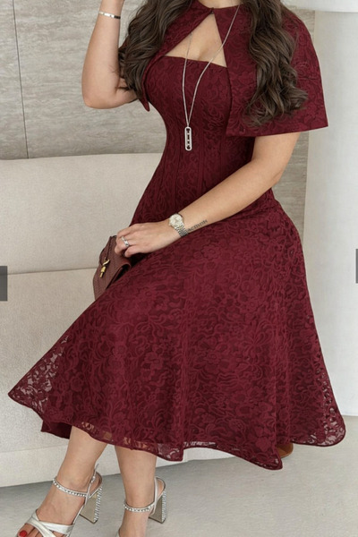 MAIN DRESS ميدي فستان عودي اطلاله العيد