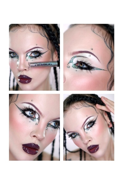 The Glitter Lab 2li Simli Likit Eyeliner | Dazzling Liner Seti NO 5