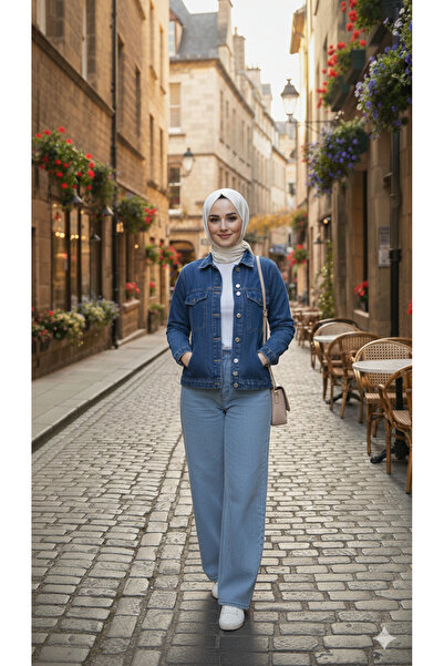 Modahatebu Kısa kot ceket