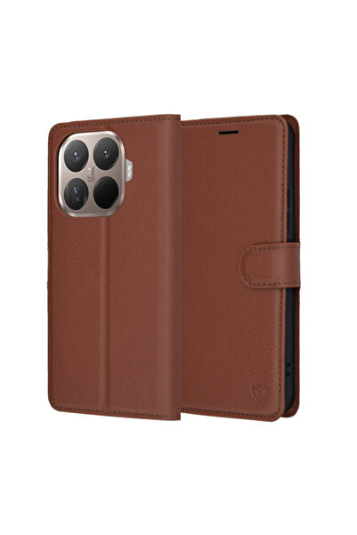Techsuit Xiaomi 15T Pro Leather Folio, brown