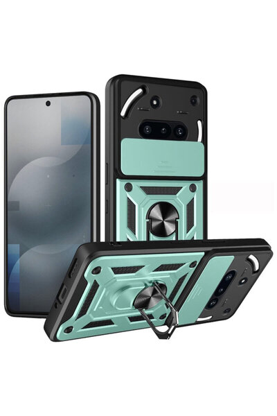 Techsuit Θήκη προστασίας κάμερας Nothing Phone (3a) Σειρά CamShield, πράσινη