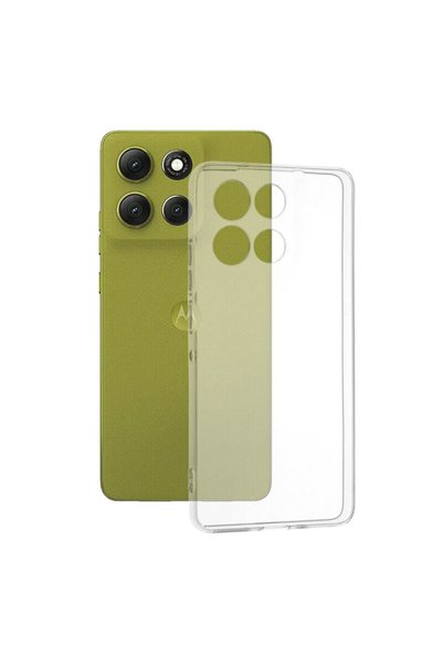 Techsuit Husă transparentă din silicon pentru Motorola Moto G86