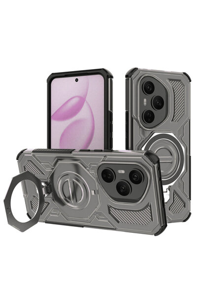 Techsuit Husa Honor 400 Pro Carbon Shield PRO, fumurie