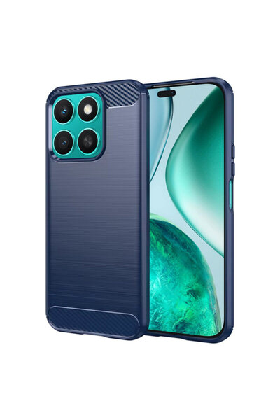 Techsuit Husa Honor X8c Carbon Silicone, albastru