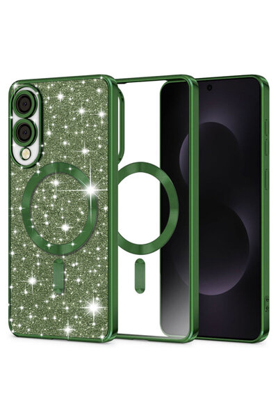 Techsuit Θήκη Premium για Samsung Galaxy S25 Edge Luxury Glitter MagSafe, Πρά...