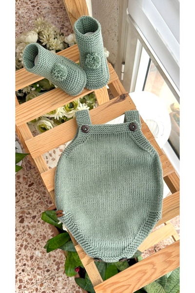 Happy Moon El örgüsü bebek kıyafetleri hediyelik askılı body patik yenidoğan ...