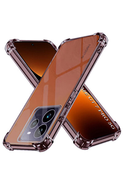 Techsuit Carcasă din silicon transparentă rezistentă la șocuri pentru Realme ...