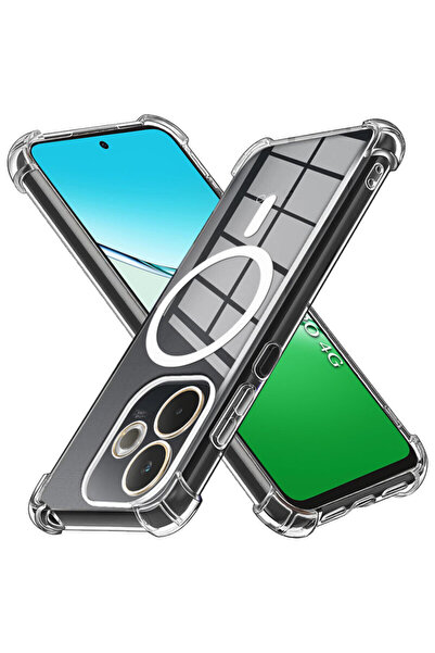 Techsuit Carcasă MagSafe din silicon transparent, rezistentă la șocuri pentru...