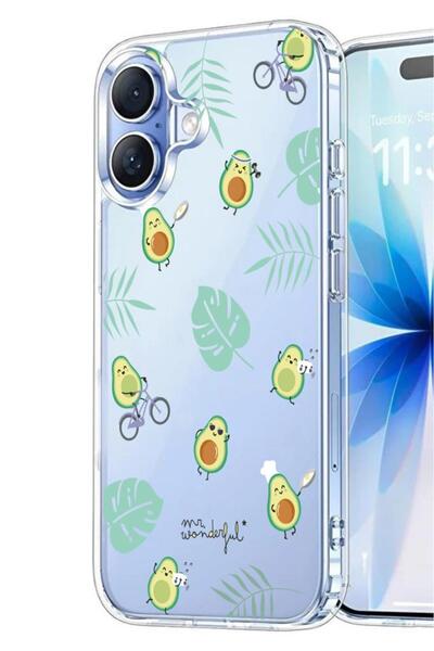 3GEN CASE İphone 17 Kılıf Desenli Lüx Şeffaf Silikon Kılıf