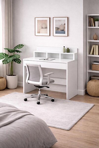 MOBİX HOME MK02 Çalışma Masası Beyaz