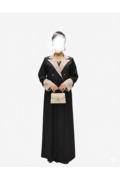 NO BRAND Luxurious classic blazer abaya