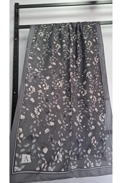 AMİNENESİL Lioren Soft Cotton Shawl Gray Color