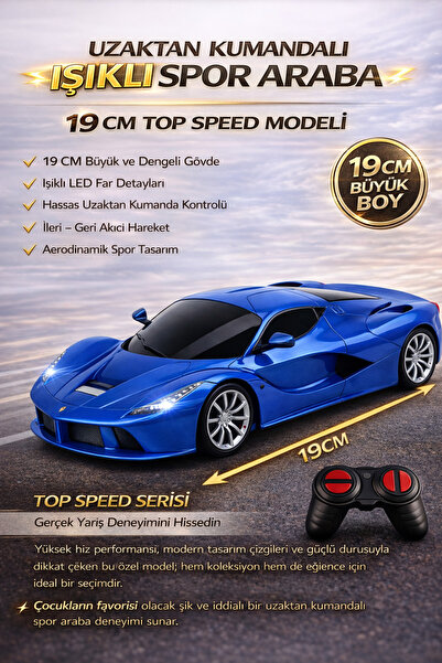 YILDIRIM OYUNCAK Uzaktan Kumandalı RC Ferrari 19 CM Işıklı Spor Araba | Full ...