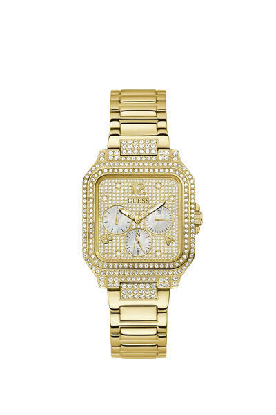 Guess Gold Square Multifunction Watch