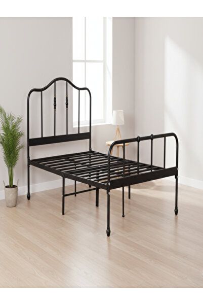 Bec4 Modern iron bed - size 120×190 cm